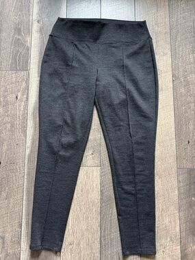 Nine West Black Textured Pull-On Ponte Pants Size Large